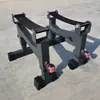 Rack de Amortiguación para Peso Muerto para Fitness en Casa, Rack de Soporte para Barra Olímpica para Hombres, Plataforma de Posición Alta, Rack de Colocación de Altura Ajustable de Cinco Niveles