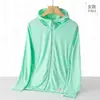Cantidad de Corriente Ropa con Protección Solar de Seda de Hielo Estilo Pareja Verano Ropa Transpirable Anti-UV para Hombres y Mujeres UPF50+ Ropa de Pesca Chaqueta