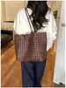 Bolso de Mano Tejido Hueco para Mujer 2026 Nuevo Estilo Francés Estilo Perezoso Gran Capacidad Bolso de Hombro Cruzado Versátil para Verano
