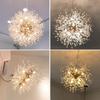 Candelabro de Cristal de Diente de León Lámpara de Vela Nórdica Dormitorio Sala de Estar Tienda de Ropa Accesorios de Iluminación Esféricos Accesorios de Iluminación de Lujo Ligero