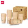 Taza de Papel de Fibra de Bambú Deli LU218 Taza Desechable Café Negocio en Casa Recepción Paquete de 1000 20 bolsas/caja