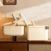 Caja de Almacenamiento de Contraseñas, Caja de Almacenamiento de Plástico con Tapa, Gran Capacidad, Caja de Almacenamiento para el Hogar con Cerradura, Caja de Almacenamiento para Objetos de Valor y Documentos