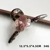 Pinza para el Cabello de Flor de Purpurina Fina de Gama Alta con Perlas para Mujer, Pinza de Tiburón para Recogidos en la Parte Trasera de la Cabeza, Pasador Elegante, Pinza para el Cabello Estilo Nuevo 2026