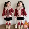 Abrigo de Terciopelo Talla Grande para Niñas Otoño/Invierno 2026 Nuevo Espesado Ropa para Bebés Ropa de Invierno Top Forrado de Piel para Niños