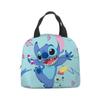 Bolsa de almuerzo con diseño de estrella de Stitch, lonchera de dibujos animados de Stitch para bebé, bolsa de picnic de papel de aluminio, lonchera portátil, bolsa de hielo