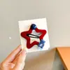 Pinzas para el pelo de estrella flocada para niños, Pinzas para flequillo lateral de niñas Otoño Invierno, Pinzas para el pelo de oso lindo para bebé, Pasadores, Accesorios para el pelo