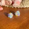 Jardín de Noche de Verano Es Adecuado para Pendientes de Flores Dopamina de Verano para Mujeres, Pendientes de Estilo Resort Costero, Pendientes de Gama Alta