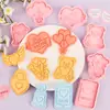 Série Dia dos Namorados Moldes de Biscoito 3D DIY Moldes de Biscoito Realistas com Design de Prensagem Tridimensional, Materiais Seguros para Uso Tranquilo