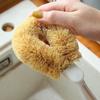 Cepillo Limpiador de Palma de Coco para Uso Doméstico, Cepillo Multifuncional para Lavar Platos y Eliminar Manchas, Cepillo Limpiador de Ollas con Mango Largo para Fregadero y Estufa, No Dañino