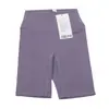 Ropa de Yoga Pantalones de Cinco Puntos Nylon para Mujer Deportivos Cintura Alta Levanta Glúteos Sin Vergüenza Pantalones Cortos Base para Montar No Ajustados