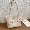 Design de Nicho 2026 Nova Bolsa Tote de Ombro Fofa Casual Tendência Personalizada de Grande Capacidade para Estudantes e Pessoas que se Deslocam