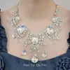 Conjunto Luxuoso e Deslumbrante de Colar e Brincos Gota Cheios de Diamantes 2026, Acessório de Luxo de Alta Qualidade para Vestidos de Noite
