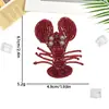 Parches Bordados con Cuentas de Cangrejo y Camarón para Bolsas, Sombreros, Llaveros, Accesorios de Ropa y Parches