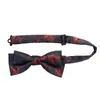 Corbata de moño casual floral para hombre Moda Nueva Corbata de moño de flor de anacardo Fabricante de corbatas de moño personalizadas para hombres y mujeres