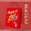 26º Año del Caballo Bolsita de Regalo Souvenir Estilo Chino Bolsa de Papel Kraft Bolsa de Mano Bolsa de Regalo de Alto Valor Bolsa para Llevar