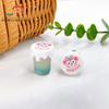Taza de Crema Tricolor Luminosa de Dibujos Animados Hecha a Mano DIY Pegamento de Crema Luz Nocturna Llavero Accesorios de Joyería Pegamento de Resina
