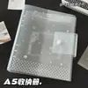 Álbum de Armazenamento A5 com Bolinhas e Estrelas, Pasta com 6 Furos PP de Folhas Soltas com Fecho de Botão para Colecionar Fotos de Ídolos e Fotos Polaroid