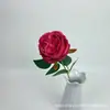 Tecido Escovado Rosa Austin Flor Artificial Casamento Salão de Casamento Conjunto Material de Flor Decoração de Fileira de Flores Guia de Estrada Parede de Flores Flor Artificial