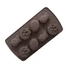 Serie Feliz Pascua Molde para Jabón Casero Ardilla Huevo Molde de Silicona Creativo para Pastel Chocolate
