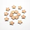 Madera de Haya Creativa Corazón Estrella Cuentas de Madera Color Natural Madera de Haya Flor Oso Cuentas Sueltas Cadena de Chupete DIY Accesorios de Joyería
