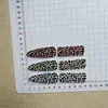 Estilo Coreano Estampa de Leopardo Gota d'Água Retangular Pequeno Patch Feito à Mão DIY Presilha de Cabelo para Menina Presilha BB Presilha Bico de Pato Presilha para Lavar o Rosto Acessórios