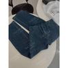 26 Jeans de Algodón Orgánico de Nuevo Estilo de Principios de Primavera con Silueta Curva de Micro-Capullo, Bolsillos Dobles de Parche, Corte Holgado, Rectos de Cintura Alta