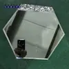 Lentes de Vidrio Mosaico, Espejos Bordados de Forma Irregular, Espejos Esmerilados, Piezas de Vidrio Triangulares, Espejos Autoadhesivos de Una Sola Pieza