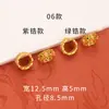 Retención de color fuerte accesorios dorados joyería diy método antiguo oro microincrustado circonita anillo de correr cuentas espaciadoras cuentas sueltas cuentas para pulsera con cuentas