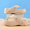 Chanclas de Verano para Mujer EVA Transpirables No Apestosas Zapatillas para Pies para Exterior Suela Gruesa Resistentes al Desgaste Antideslizantes Sandalias de Playa con Plataforma