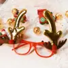 Nuevos Lentes Lindos de Astas de Navidad para Niños Vacaciones Navidad Marco de Alce Disfraz Atmósfera Papá Noel