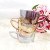 Taza de café simple lisa nórdica lizun glass taza de té de Oriente Medio con asa Taza taza de café con leche helada