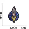 Patch de Tecido Bordado de Astronauta Espacial Foguete Monstro da Amazonia Emblema Criativo Bordado em Computador Patch Insígnia Decoração