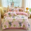 Novo Conjunto de Quatro Peças de Lençol de Algodão Escovado para Casa, Dormitório, Cama de Estudante, Conjunto de Quatro Peças Atacado, Lençóis e Conjunto de Capa de Edredom