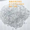Piedras Sueltas de Moissanita, Forma Redonda 0.7-3.0mm, Color D, Piedra Sintética de Carburo de Silicio, Piedras para Incrustación de Joyería, Venta al por Mayor