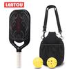 Raquete de Pickleball T700 com Quadro Prensado a Quente Sem Limites Fibra de Carbono Fosca Prensada a Quente Peça Única Raquete de Pickleball