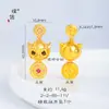 Puzuo Wei Xue con el mismo estilo de ojos de arena dorada se moverá con diamantes para ganar dinero collar valiente cadena de suéter de cuentas de transferencia estilo chino nuevo mujer