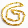 Collar de oro de imitación JL085 para hombre, cadena de oliva chapada en oro de imitación de 8 mm, collar de oro de imitación ovalado