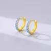 Pendientes Exquisitos de Ópalo Ins Estilo Coreano Plata de Ley 925 de Gama Alta Brazaletes de Oreja de Ópalo Fantasía Para Dormir Sin Quitarse Aro de Oreja Personalizado
