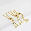Guangzhou Clientes Regulares Transfronterizos Tamaño Completo Alta Protección 14K Cadena de Ajuste de Silicona Pulsera Plateada Cadena de Cola de Circonita