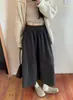 Outono 2025 Novo Estilo Coreano Cintura Alta Emagrecedor Fashionável Versátil Floral Engrossado Lã Quente Casual Saia para Mulheres