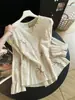 Camisa de linho bordada para mulheres, linda para férias, corte solto, modeladora, leve, top com proteção solar, cor damasco com estampa floral, direto da fábrica