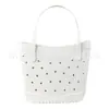 Bolso Perforado de Eva, Bolso de Playa Estilo Vacaciones Europeas y Americanas en la Costa, Bolso de Mano Ligero de Gran Capacidad, Bolso Tote con Accesorios para DIY