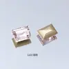 Cristal Dongzhou 8*10 Rocas Medianas Azúcar Cristalizado Pedrería para Uñas Rectangular Ángulo Recto Cubo de Azúcar Fondo Puntiagudo Brillante Vidrio K9 Accesorios para Uñas