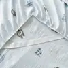 Faldón de Cama de Gasa de Doble Capa Engrosado Pieza Única Universal para Todas las Estaciones No es Sábana de Cama 100% Algodón Puro con Dobladillo Fruncido Cubierta Inferior fea Cubierta de Faldón de Cama