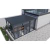 Aleación de Aluminio Habitación de Cristal Personalizada Aislamiento Acústico y Térmico Techo con Parasol Balcón Jardín Exterior Terraza Casa Habitación Solar
