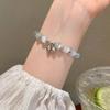Pulsera de Campana con Cuentas de Ópalo para Niñas Ins Celebridad de Internet Pulsera de Lujo Ligero de Gama Alta Diseño de Nicho Pulsera para Novia