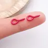 Uñas Ojo de Oveja Pintadas de Metal, Uñas Cuerno de Oveja Pintadas con Spray de Colores, Tornillos de Colores, Piezas de Accesorios para Manualidades, Colgantes para Llaveros