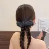 Presilha Banana Plissada Bolha de Renda com Bolinhas Estilo Coreano para Mulheres 2026 Novo Modelo Presilha para Rabo de Cavalo Alto Acessório de Cabelo