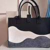 Cobertor Colorido Celebrous da Internet Bolsa de Feltro Bolsa Tote de Grande Capacidade Bolsa de Mão para Trabalho e Deslocamento Armazenamento Bolsa de Viagem Bolsa Tote para Compras