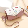 Bolsa Transversal Estampada com Fivela Magnética de Gato 2025 Bolsa Pequena de Alto Padrão Moda Tendência Bolsa Quadrada Pequena de Ombro Único Versátil para Mulheres